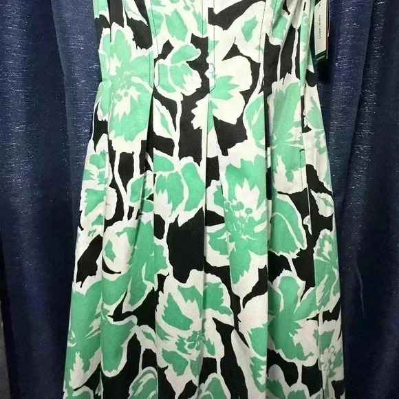 Nine West Women’s Black & Green Floral  Dress - Picture 5 of 16